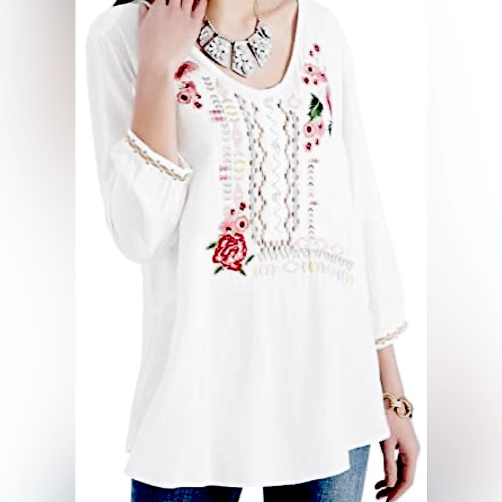Brand- A K Mexican peasant blouse